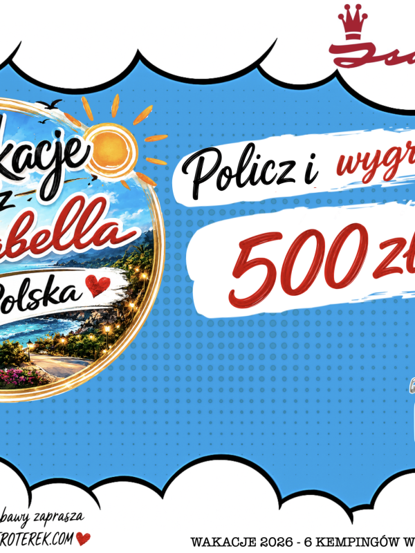 WAKACJE NA CAMPINGU 2026 Z ISABELLA POLSKA – wygraj vouchery na najlepszych europejskich campingach